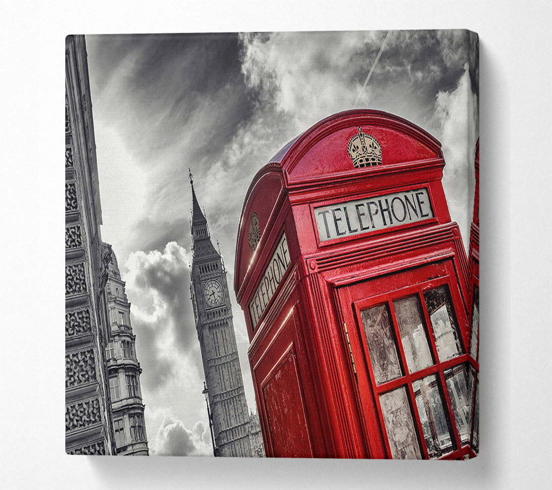  A Canvas Print of Iconic Big Ben Phone Canvas Wall Art