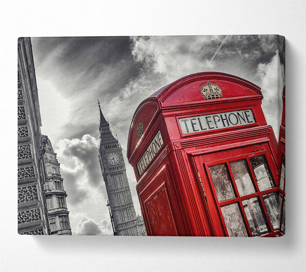  A Canvas Print of Iconic Big Ben Phone Canvas Wall Art