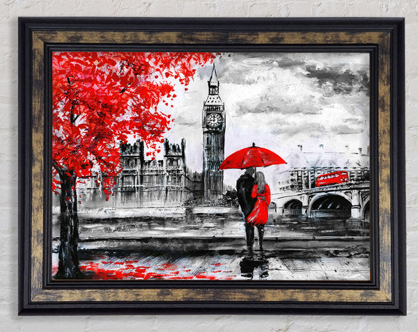 Romantic Big Ben Walk Framed Print