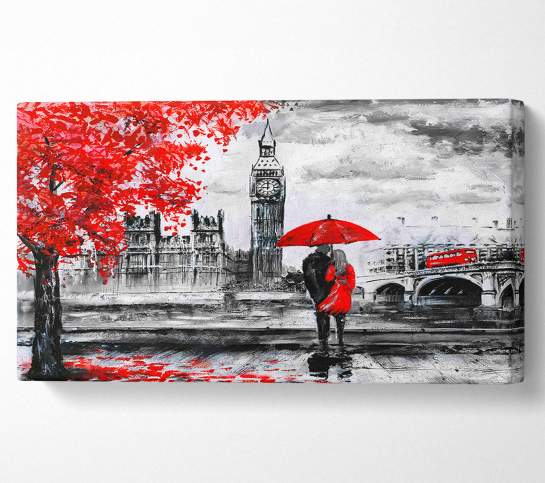  A Canvas Print of Romantic Big Ben Walk Canvas Art