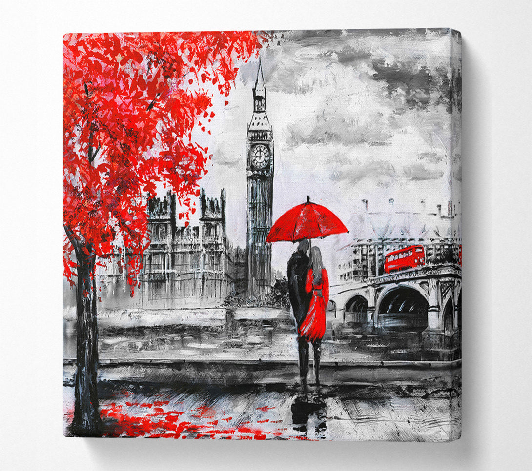  A Canvas Print of Romantic Big Ben Walk Canvas Art
