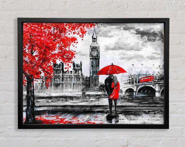 Romantic Big Ben Walk Framed Print