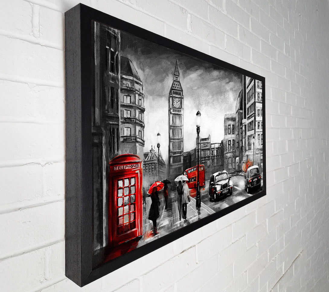  A Canvas Print of Iconic London Streets Canvas Print