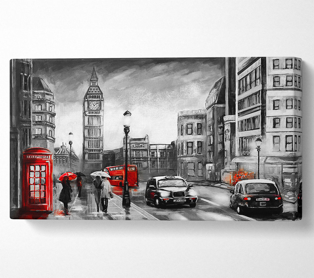  A Canvas Print of Iconic London Streets Canvas Print