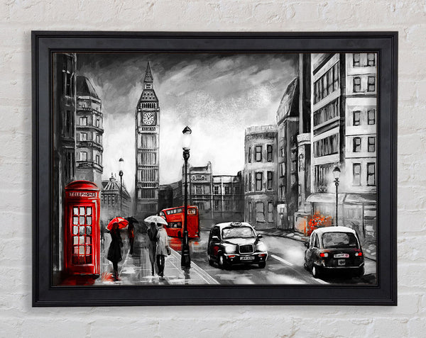 Iconic London Streets Framed Print