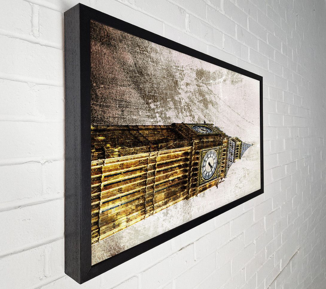  A Canvas Print of Golden Big Ben Canvas Art