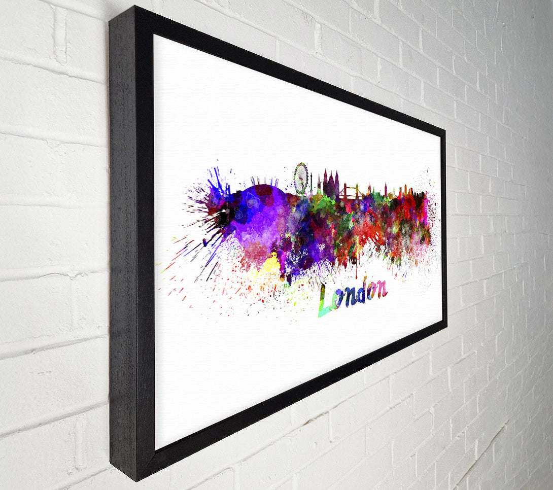  A Canvas Print of Rainbow London Splash 1 Canvas Art