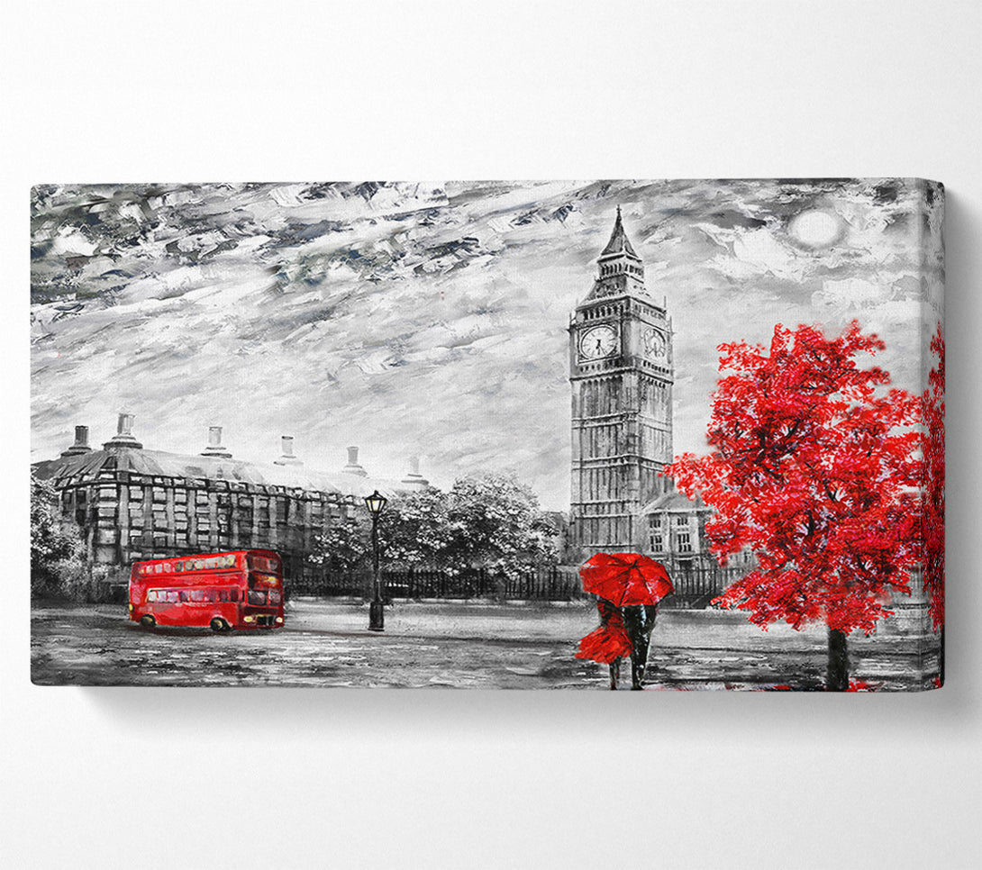  A Canvas Print of Romance In The City Canvas Wall Art
