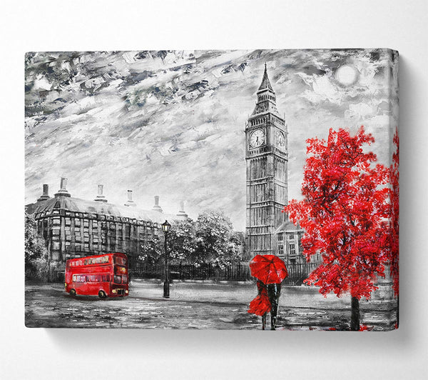  A Canvas Print of Romance In The City Canvas Wall Art