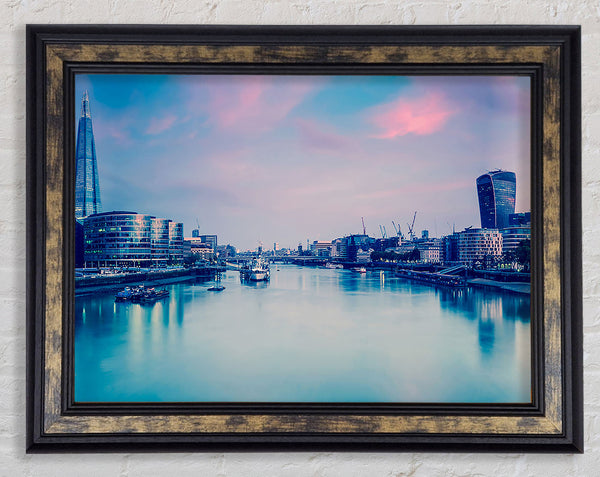 Over The Iconic Thames Framed Print