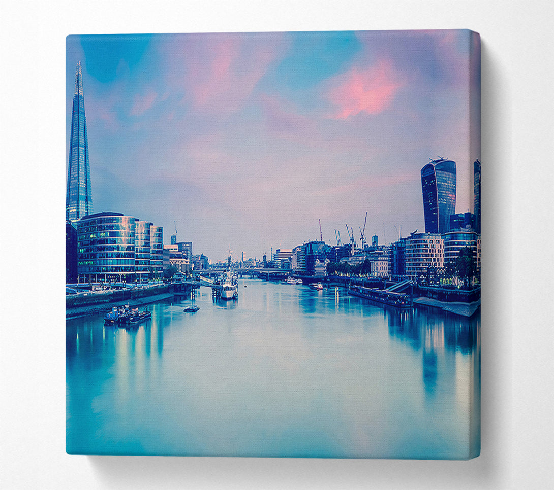  A Canvas Print of Over The Iconic Thames Canvas Wall Art