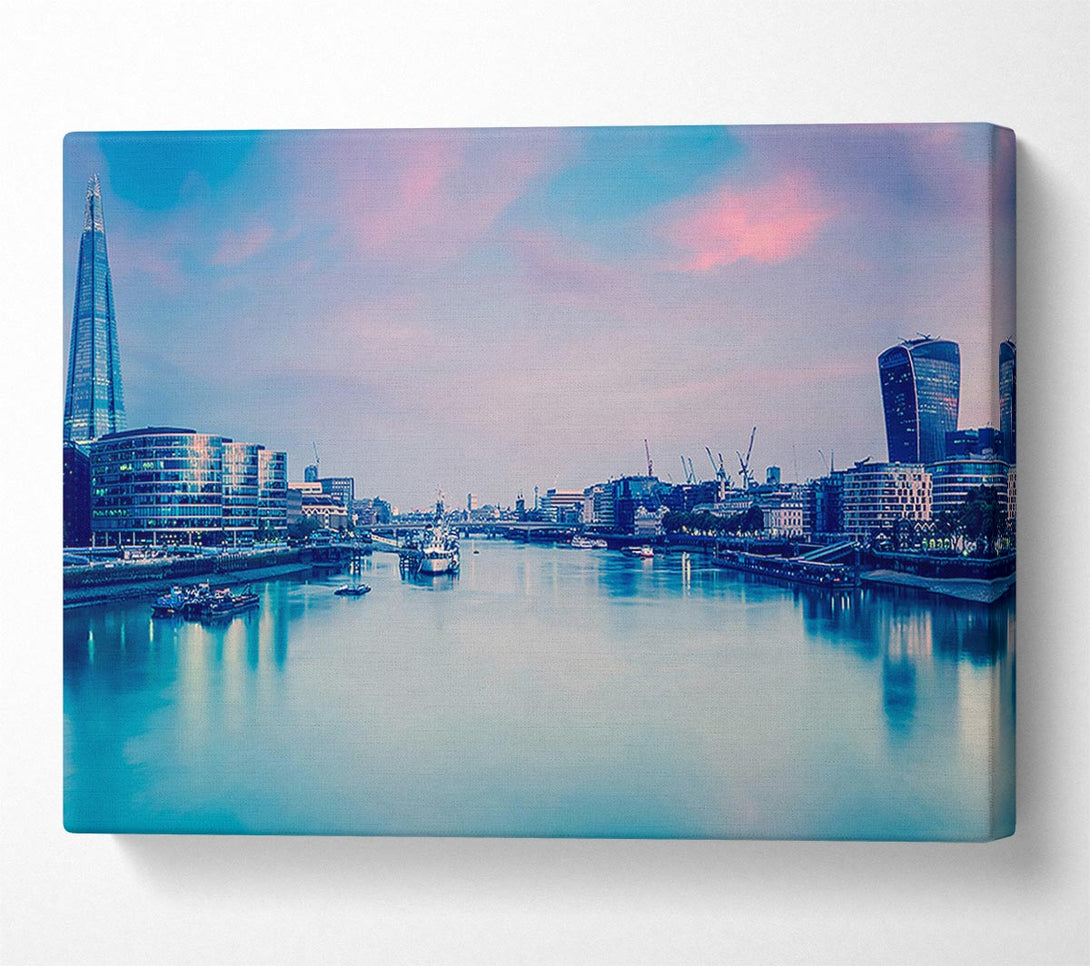  A Canvas Print of Over The Iconic Thames Canvas Wall Art