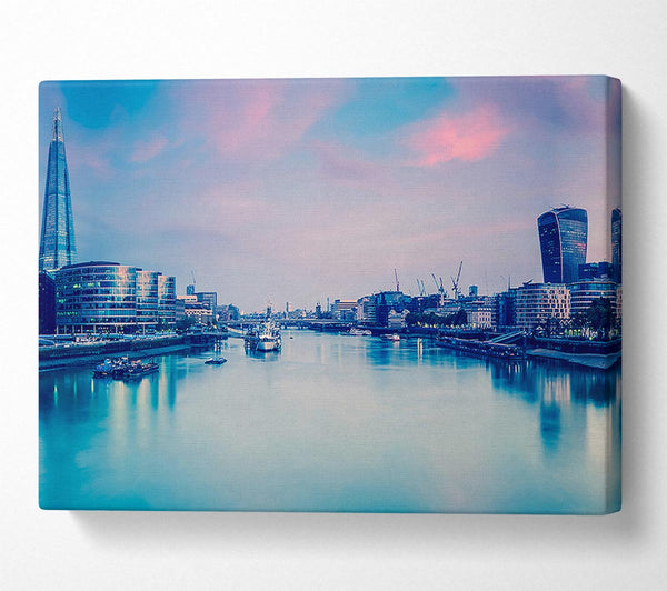  A Canvas Print of Over The Iconic Thames Canvas Wall Art