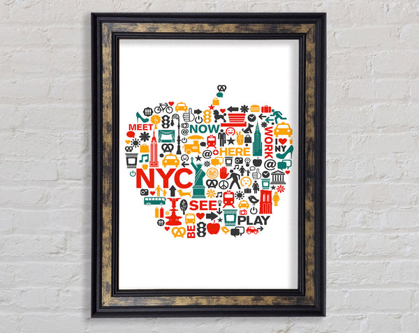 The Big Apple Sightseeing Framed Print
