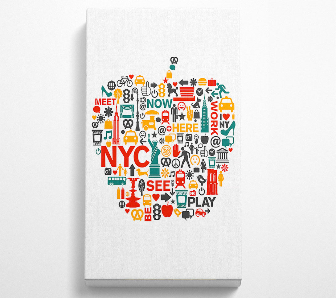  A Canvas Print of The Big Apple Sightseeing Canvas Wall Art