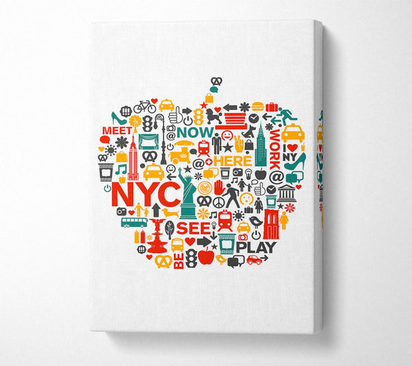  A Canvas Print of The Big Apple Sightseeing Canvas Wall Art