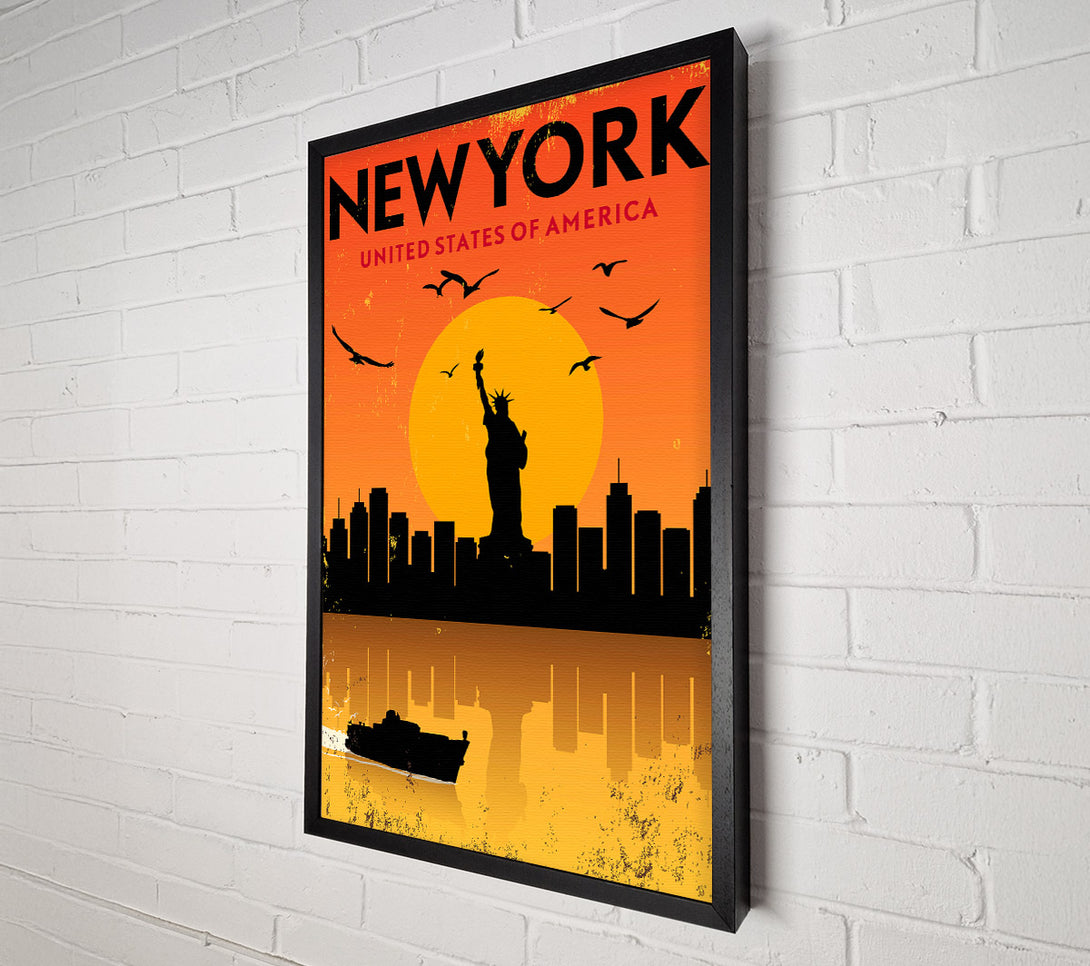  A Canvas Print of Statue of Liberty Poster Canvas Wall Art