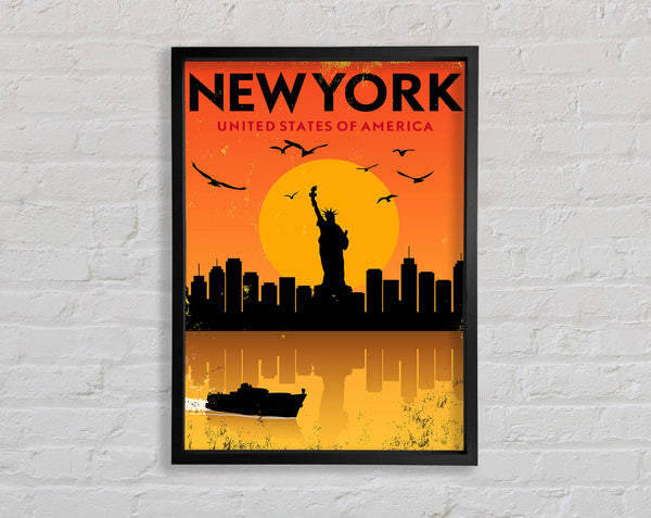 Statue of Liberty Poster Framed Print
