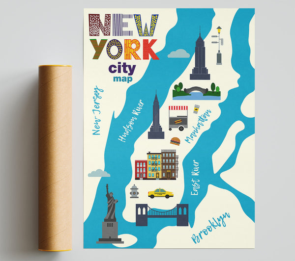 Nyc Map Giclee Print