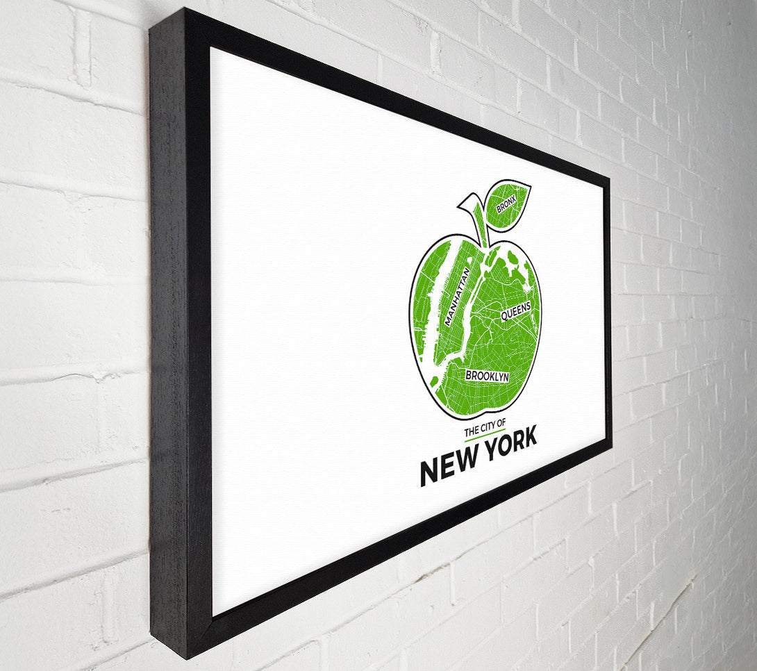  A Canvas Print of Retro map Of The City 11 Canvas Art