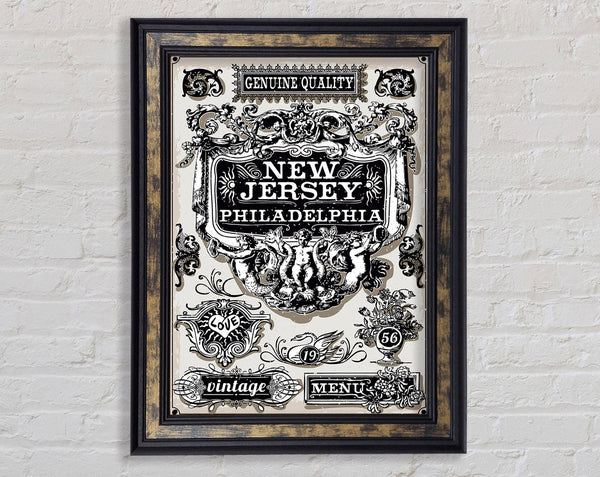 Vintage NYC Poster Framed Print