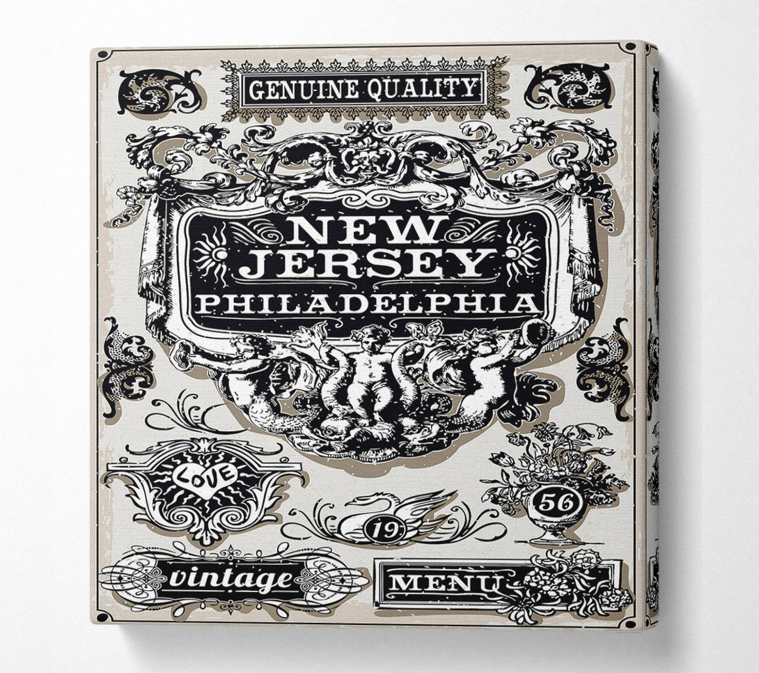 A Canvas Print of Vintage NYC Poster Canvas Art