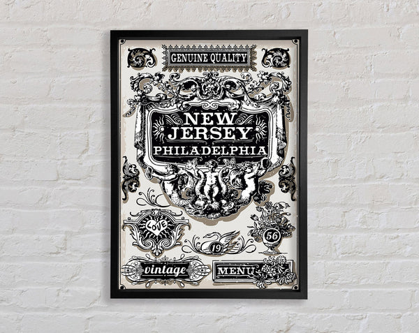 Vintage NYC Poster Framed Print