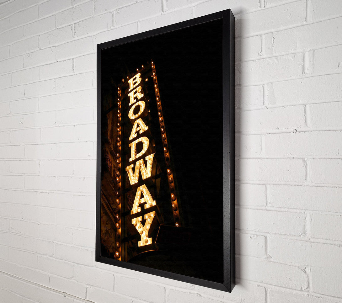  A Canvas Print of Broadway Lights Canvas Art