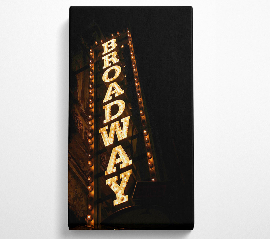  A Canvas Print of Broadway Lights Canvas Art