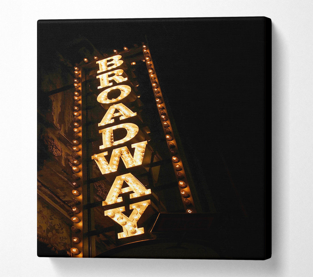  A Canvas Print of Broadway Lights Canvas Art