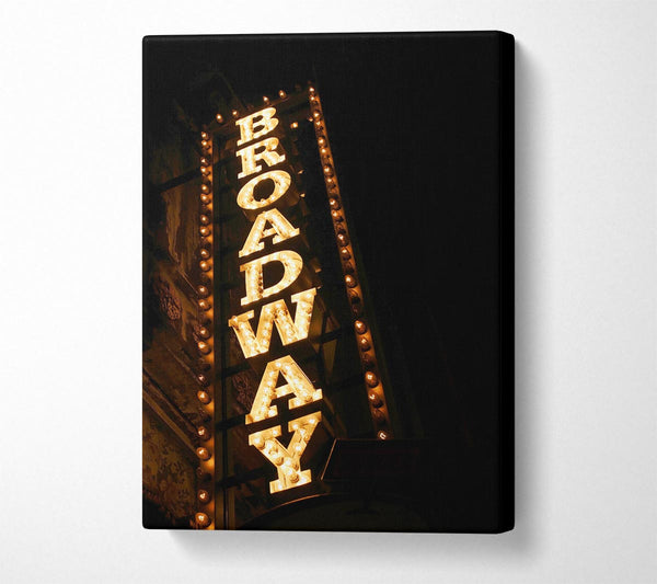  A Canvas Print of Broadway Lights Canvas Art