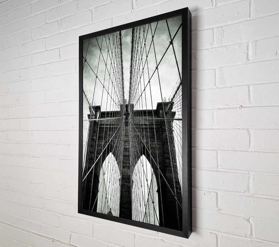  A Canvas Print of Brooklyn Bridge Arches Canvas Art
