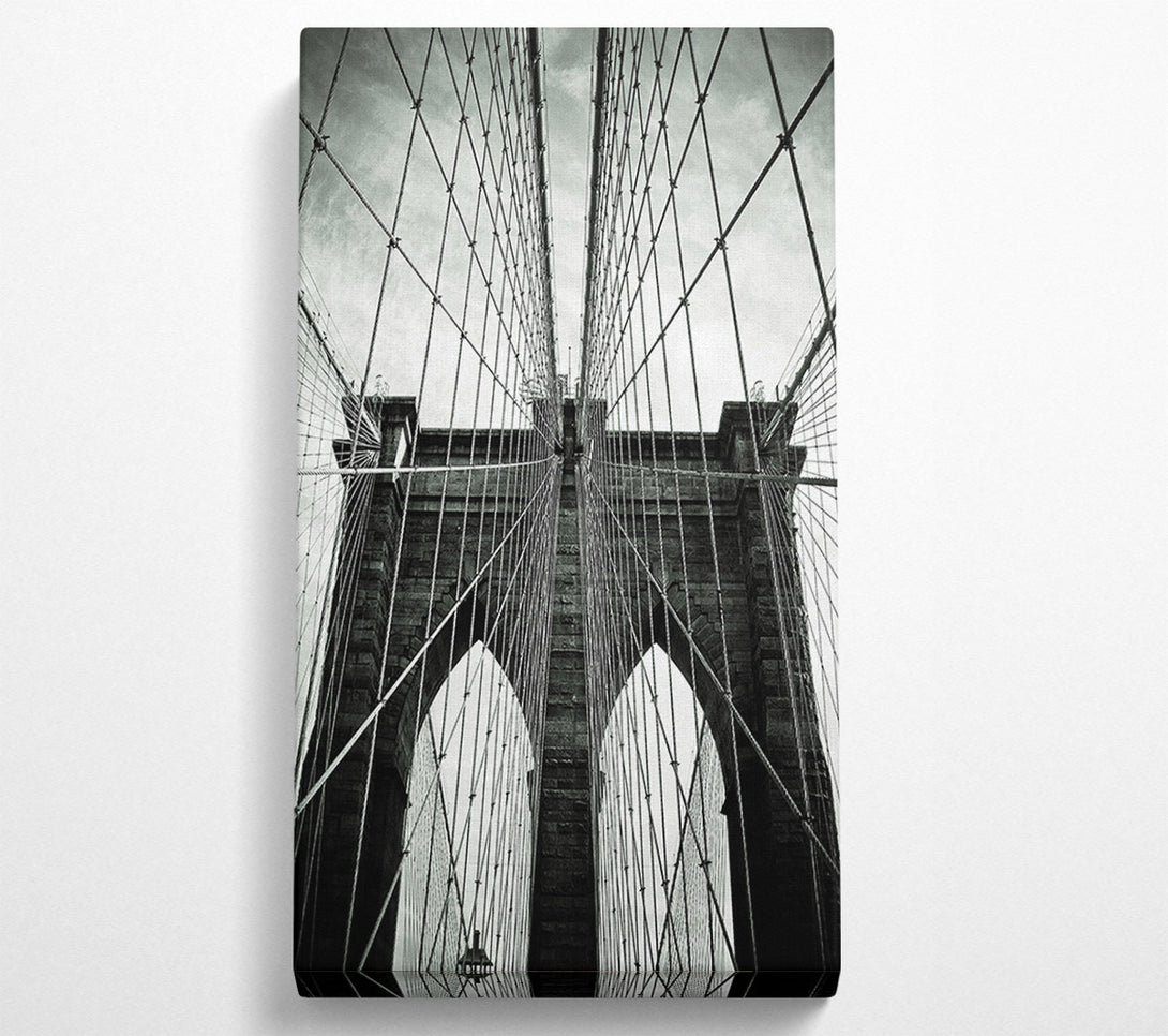  A Canvas Print of Brooklyn Bridge Arches Canvas Art