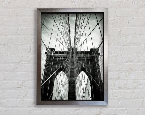 Brooklyn Bridge Arches Framed Print