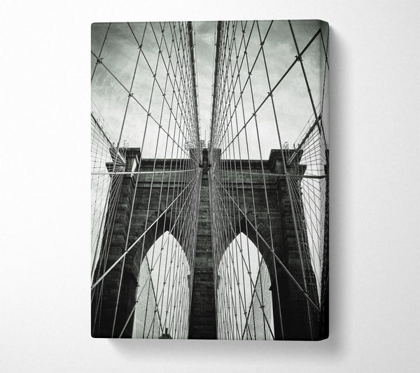  A Canvas Print of Brooklyn Bridge Arches Canvas Art