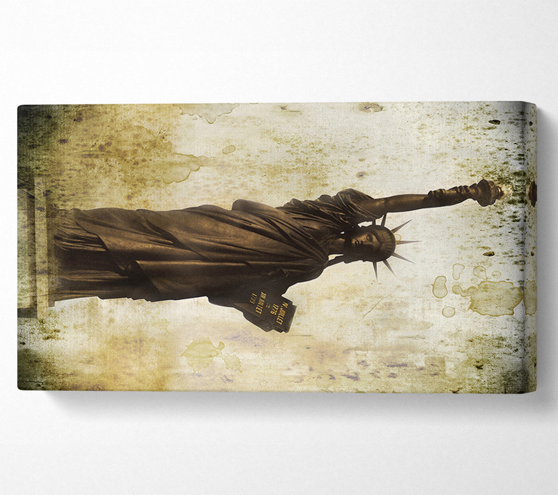  A Canvas Print of Vintage Statue of Liberty Canvas Wall Art