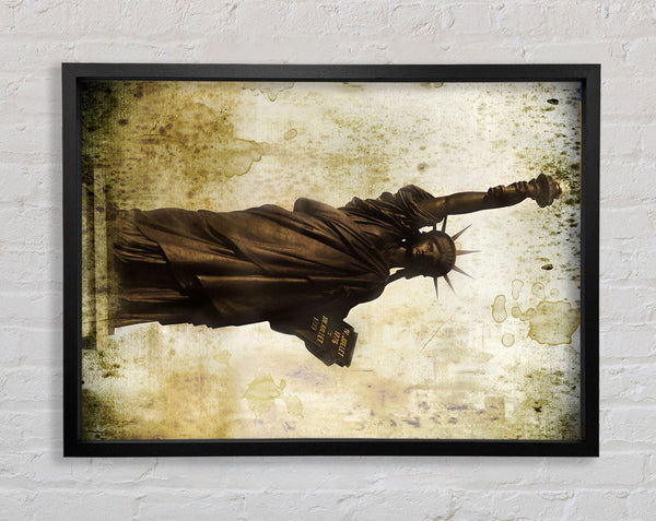 Vintage Statue of Liberty Framed Print