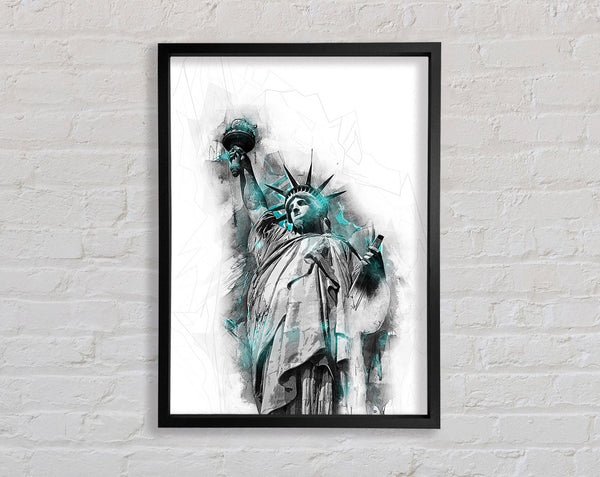 Statue of Liberty Blues Framed Print