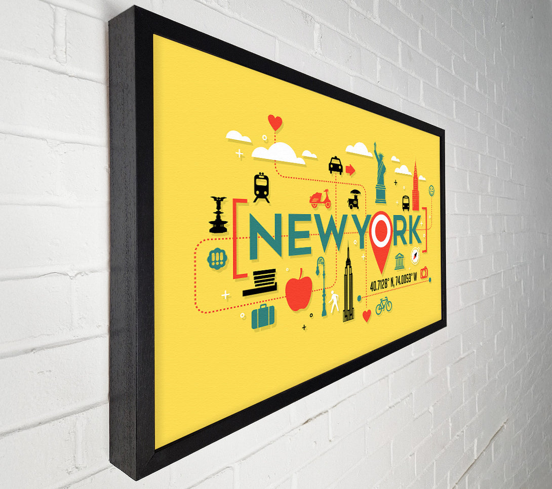  A Canvas Print of The Route In NYC Canvas Wall Art