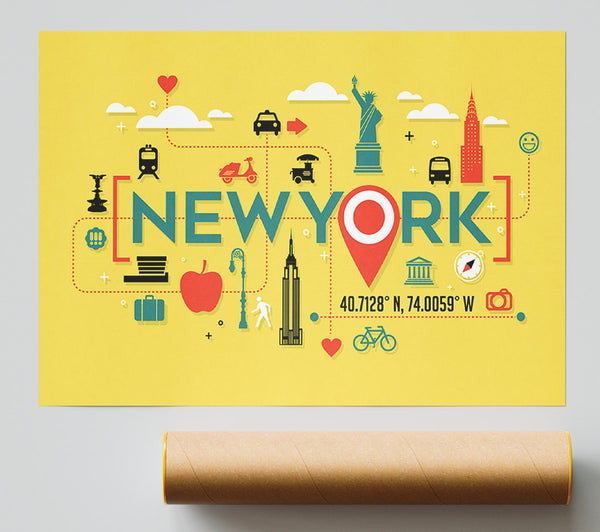 The Route In Nyc Giclee Print