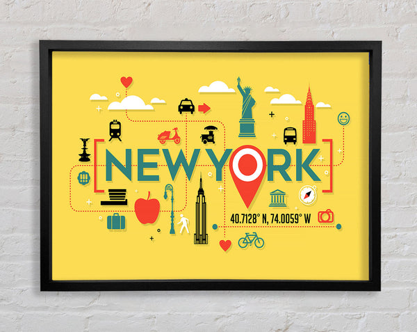 The Route In NYC Framed Print