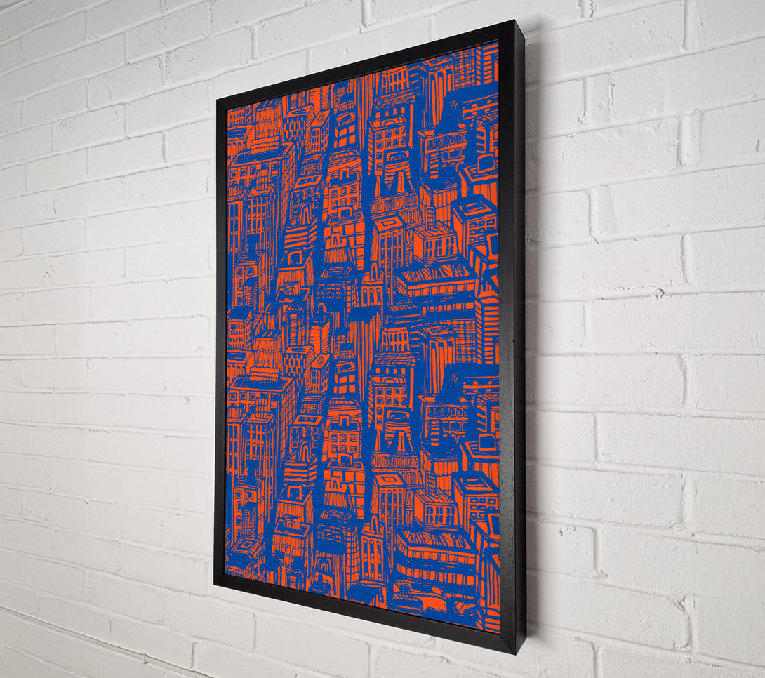  A Canvas Print of Retro Building Blokes Canvas Print