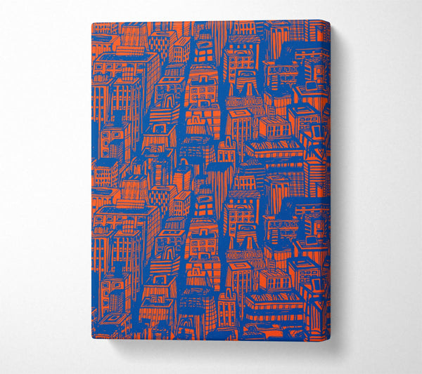  A Canvas Print of Retro Building Blokes Canvas Print