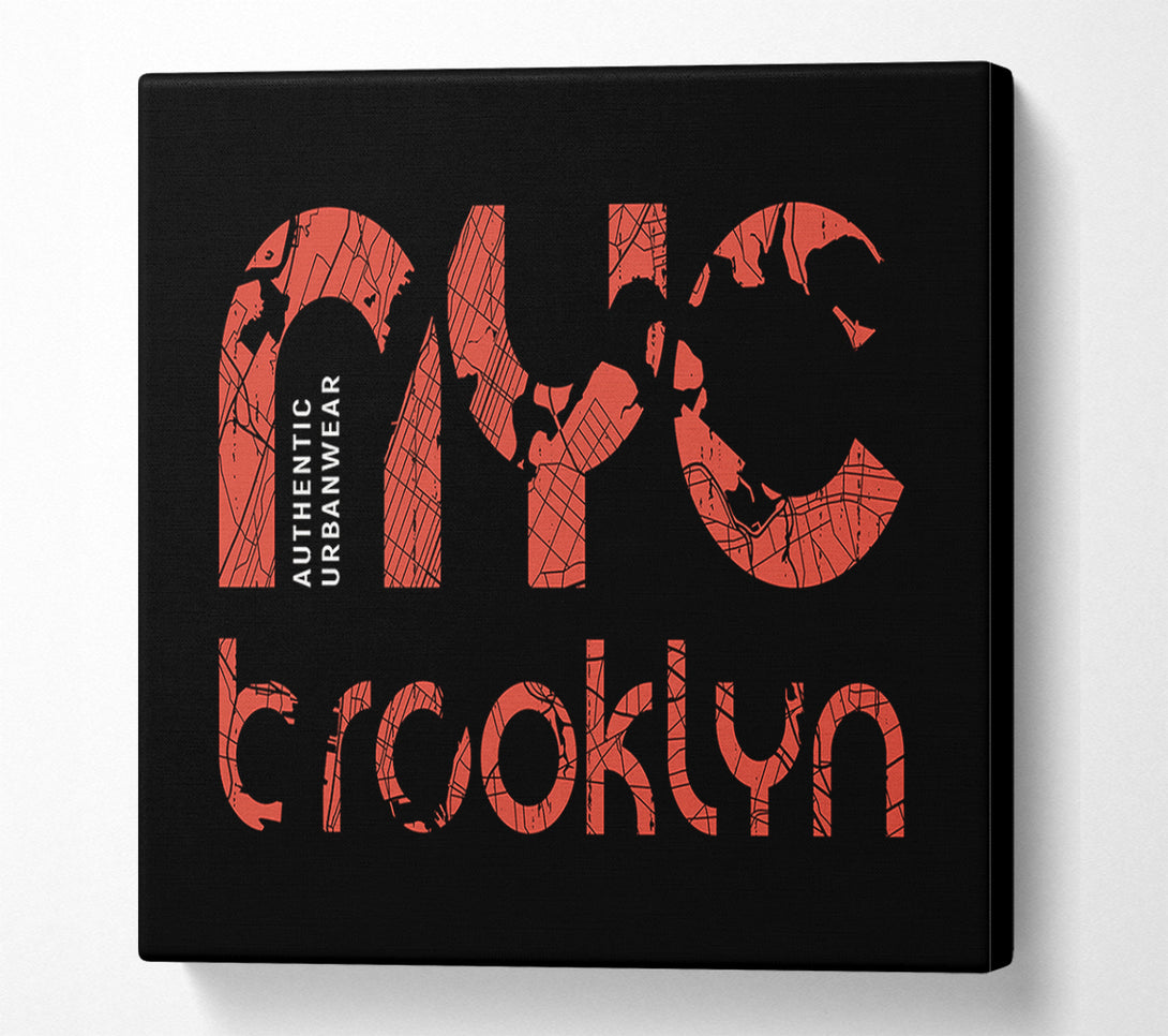  A Canvas Print of NYC Brooklyn Canvas Wall Art