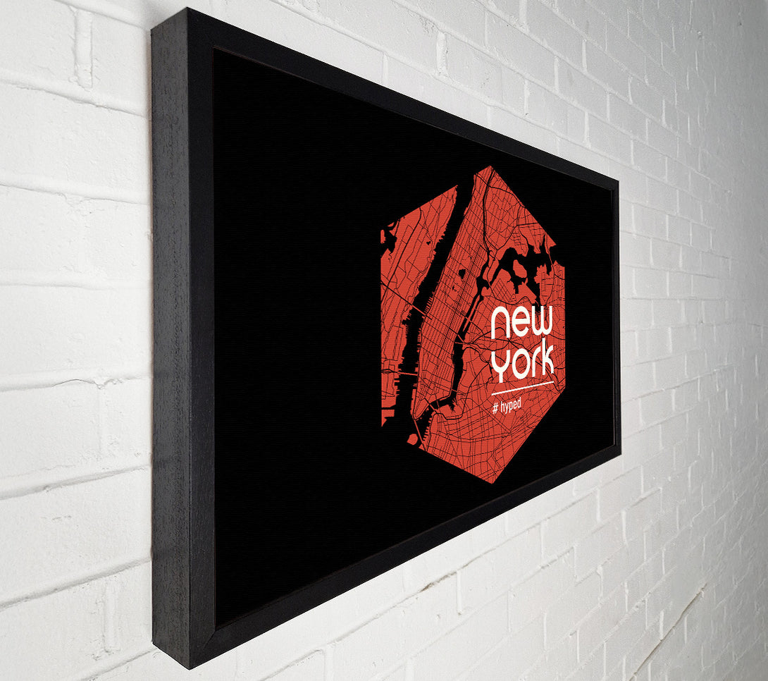  A Canvas Print of Map Of NYC Canvas Art