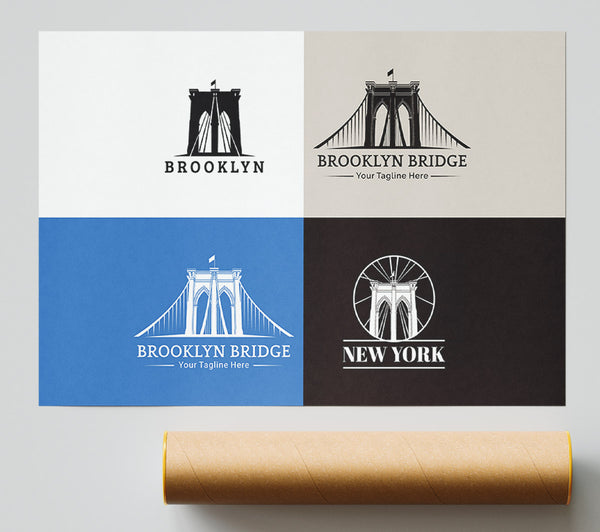 Brooklyn Bridge Design Giclee Print