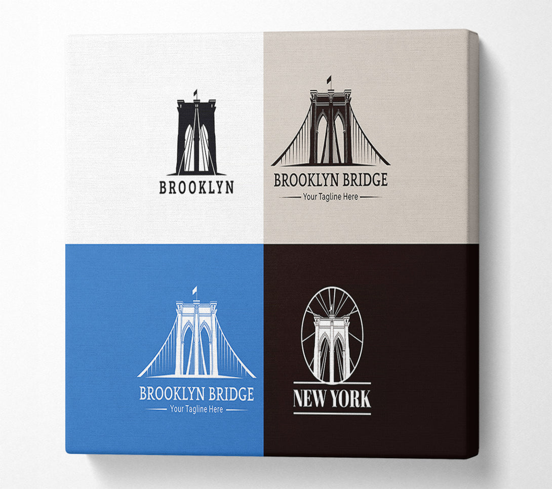  A Canvas Print of Brooklyn Bridge Design Canvas Art