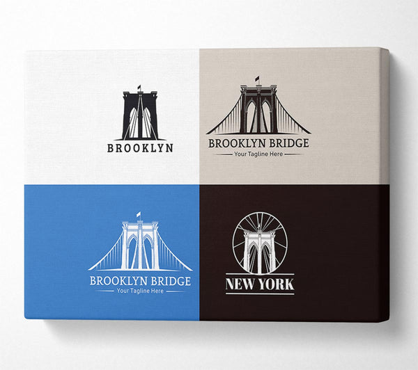  A Canvas Print of Brooklyn Bridge Design Canvas Art