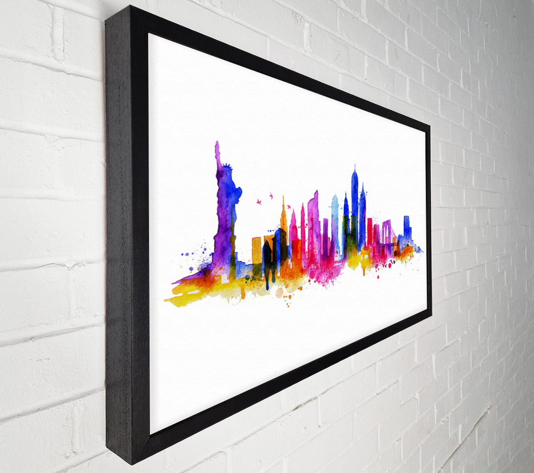  A Canvas Print of NYC Rainbow Canvas Wall Art