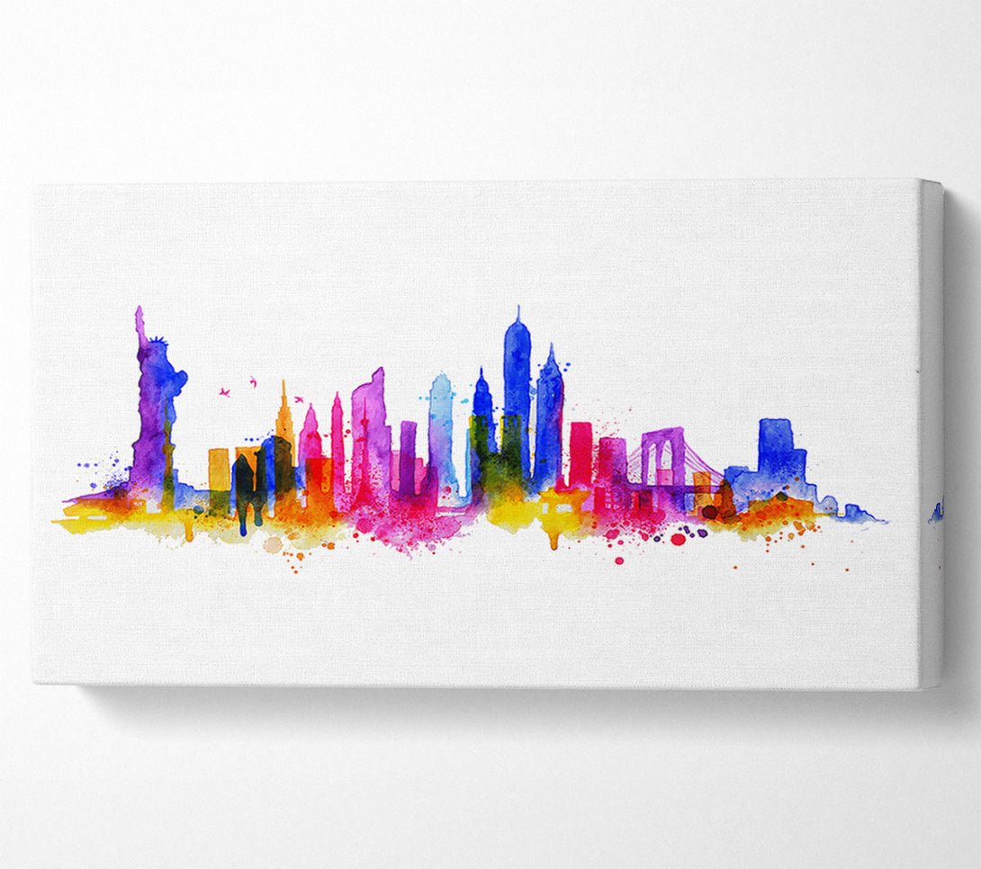  A Canvas Print of NYC Rainbow Canvas Wall Art